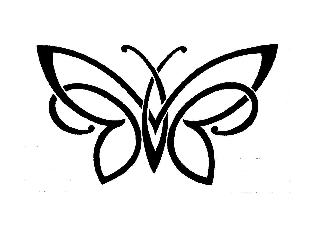 a graphic representation of a butterfly